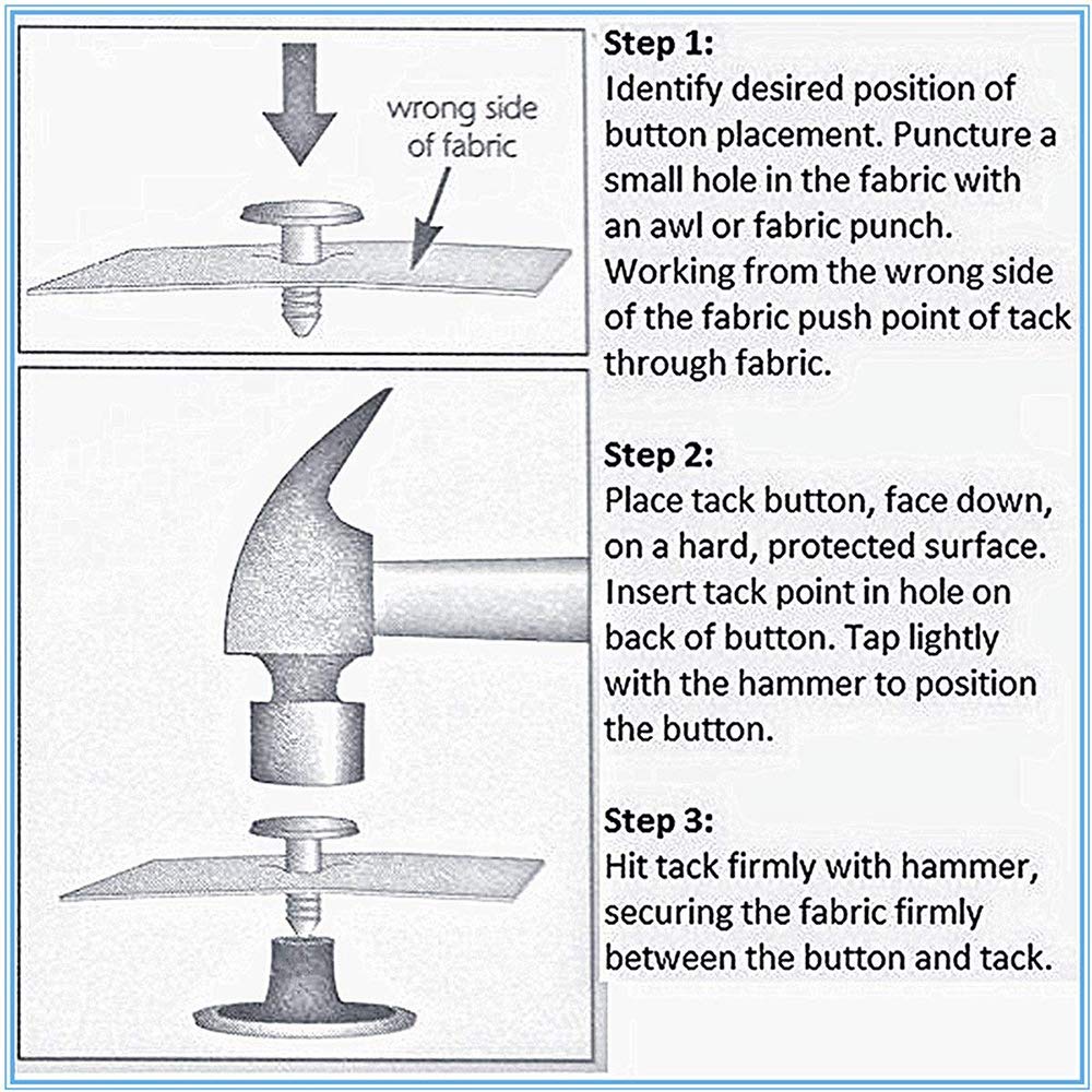 Amazon | 100セット 交換用ジーンズボタン 20mm コンボ 銅タックボタン